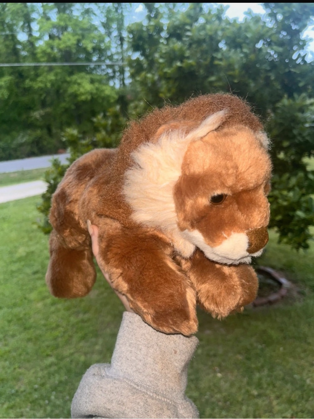 Vintage San Diego Zoo 90s plush lion stuffed animal toy